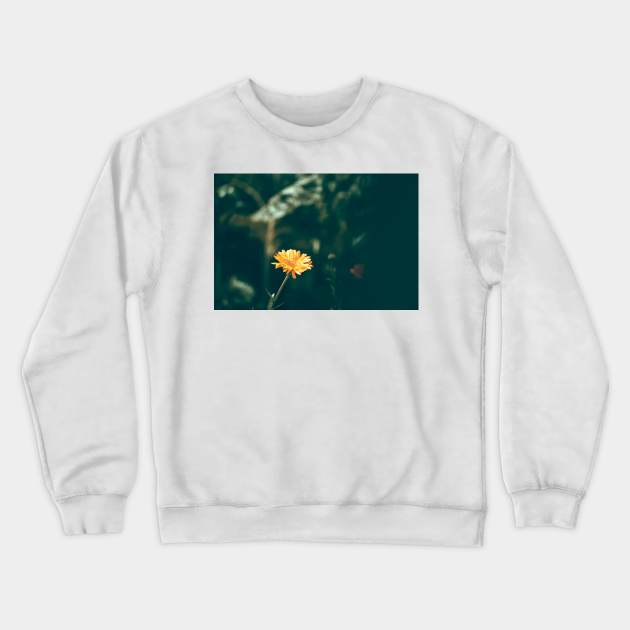 Yellow Flower Crewneck Sweatshirt by Luigi Veggetti